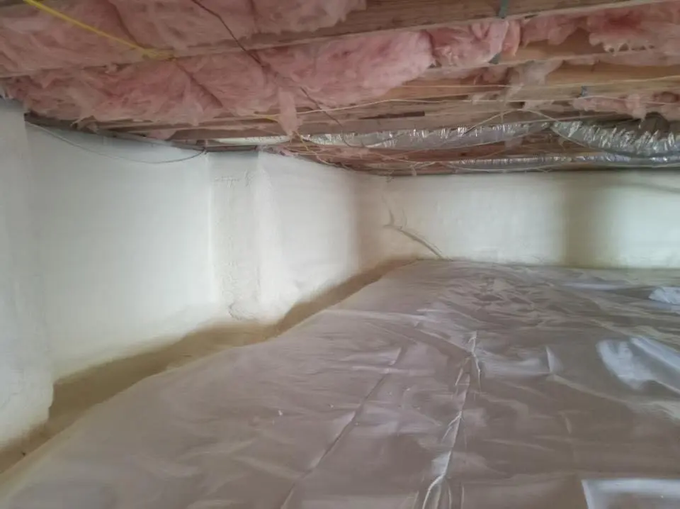 Crawl space encapsulation with closed-cell spray foam for Roof Maintenance in Byron